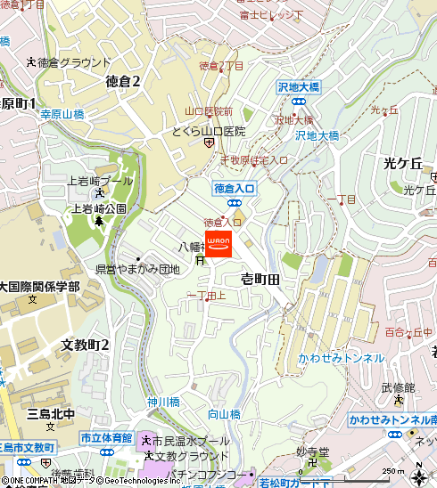 マックスバリュ三島壱町田店付近の地図